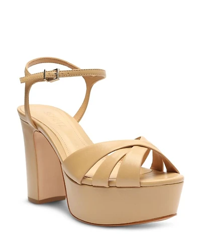 Women's Keefa Crossover High Heel Platform Sandals