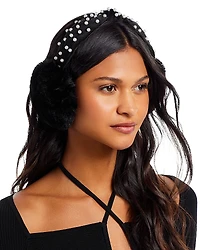 Surell Rex Embellished Faux Fur Earmuffs