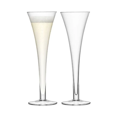 Bar Hollow Stem Flute, Set of 2