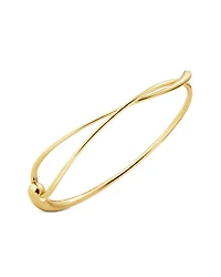 Georg Jensen 18K Yellow Gold Mercy Abstract Bangle Bracelet