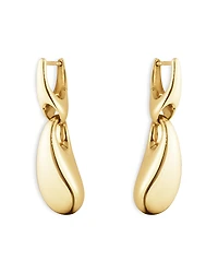 Georg Jensen 18K Yellow Gold Reflect Drop Earrings