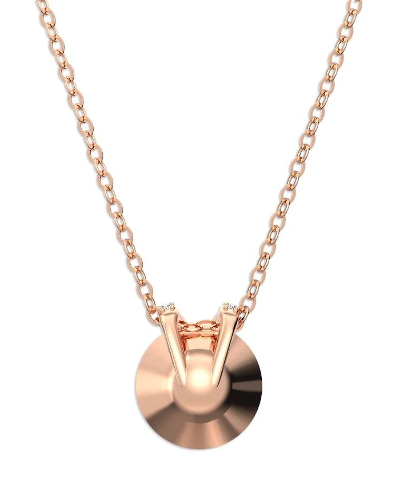 Bella V Crystal Pendant Necklace, 15"-17"