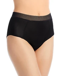 Uwila Warrior Silk High Waisted Lace Trim Briefs