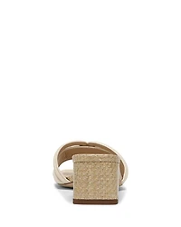 Women's Waylon Square Toe Logo Block Heel Sandals