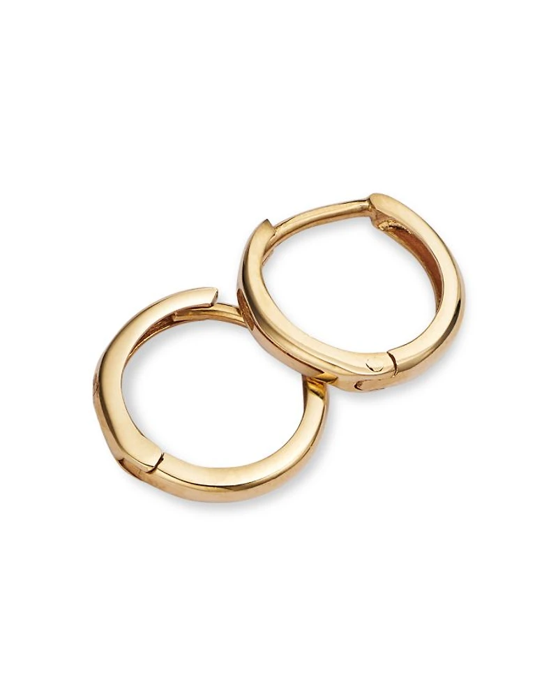 14K Yellow Gold Extra Small Huggie Hoop Earrings