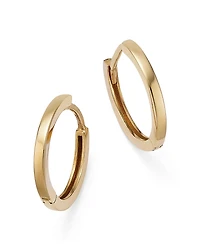 Moon & Meadow 14K Yellow Gold Small Polished Huggie Hoop Earrings