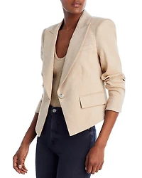 Veronica Beard Hosanna Dickey Short One Button Blazer