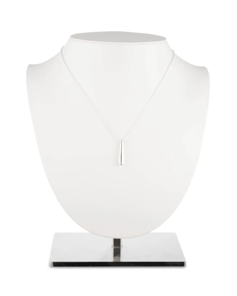 Sterling Silver Teardrop Pendant Necklace, 15"-18"