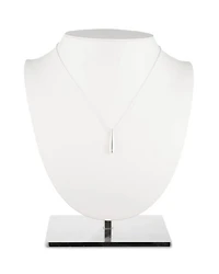 Sterling Silver Teardrop Pendant Necklace, 15"-18"