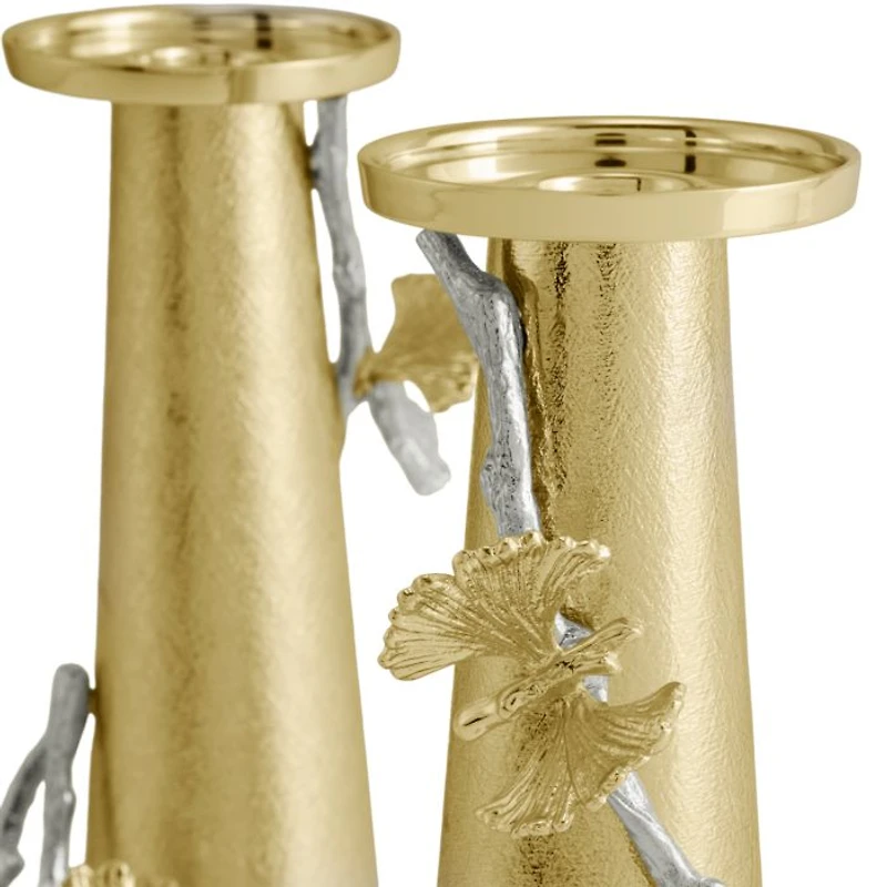 Butterfly Ginkgo Luxe Candleholders, Set of 2 - Exclusive