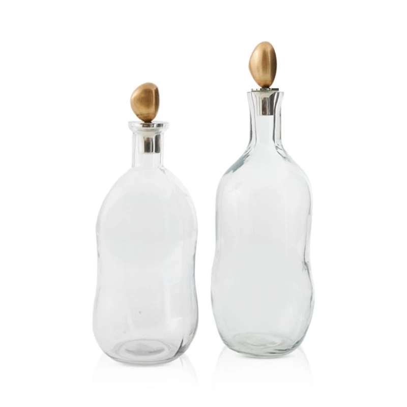 Stavros Glass Decanters, Set of 2