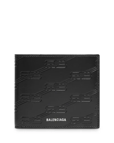 Embossed Monogram Square Folded Wallet Box