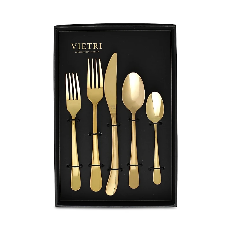 Vietri Settimocielo Oro Five-Piece Place Setting Set of 4