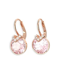 Bella V Crystal Drop Earrings in Gold Tone