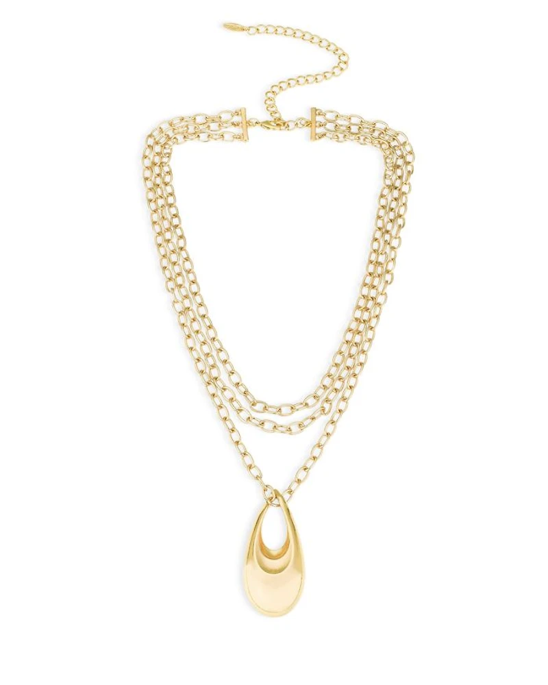 Infinity Layered Pendant Necklace, 15"-22"