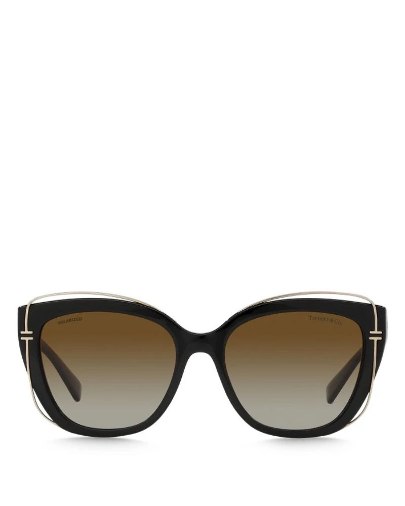 Polarized Cat Eye Sunglasses, 54mm