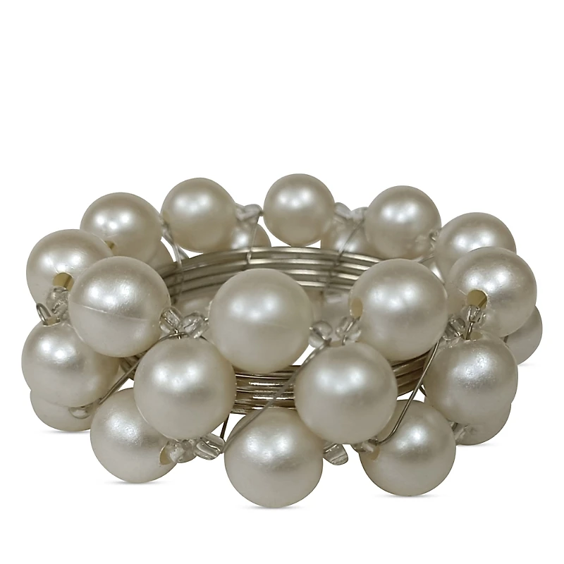 Aman Imports Pearl Bracelet Napkin Ring - Exclusive