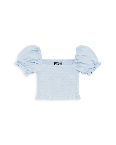 Girls' Marlee Smocked Floral Puff Sleeve Top