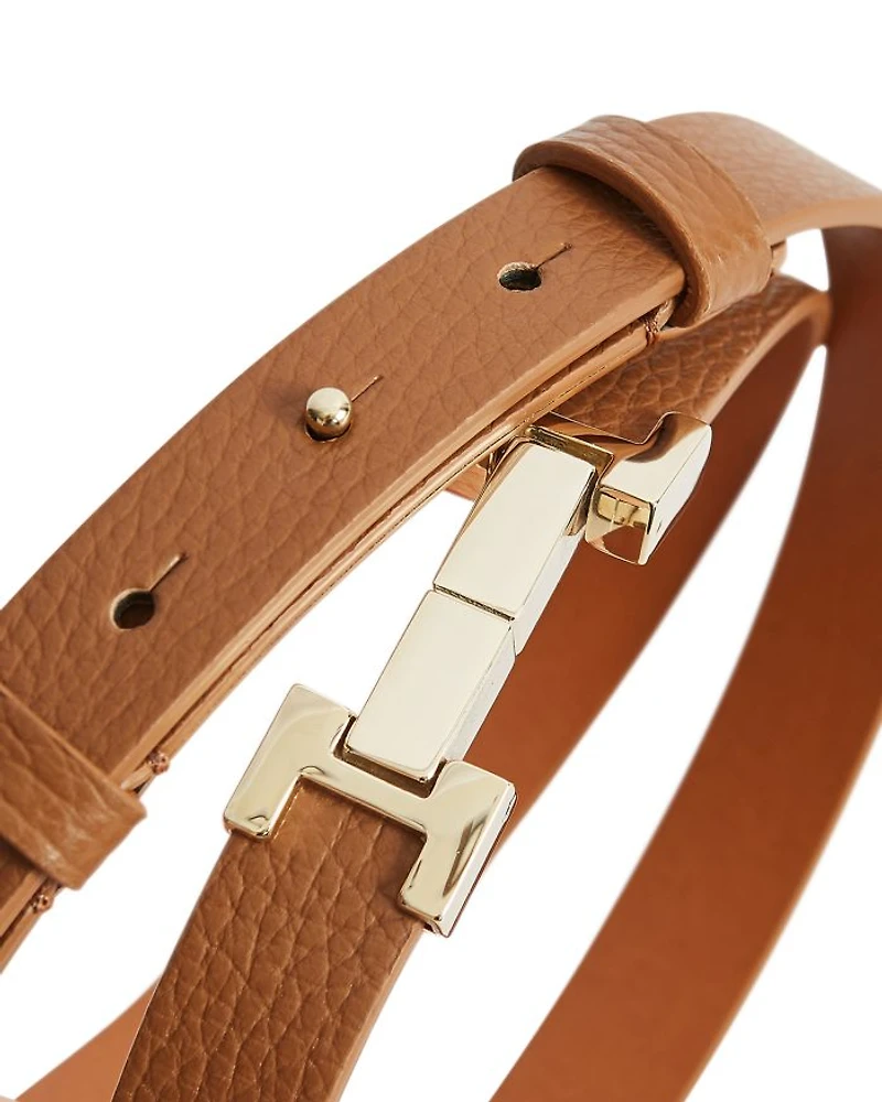 Women's Hayley Metal Hardware Leather Belt