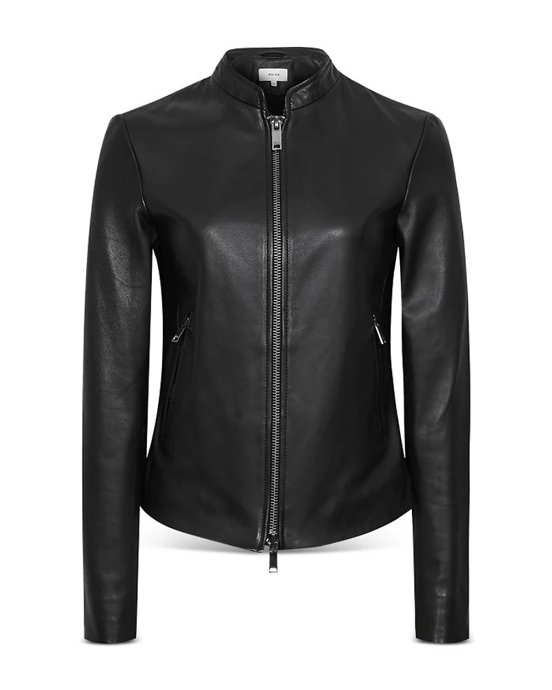 Allie Leather Biker Jacket