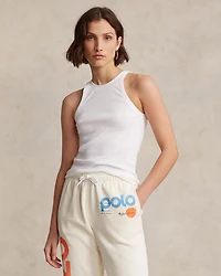 Cotton Sleeveless Ribbed Tank Top