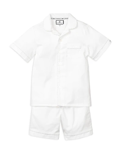 Petite Plume Boys' Classic White Short Set - Baby, Little Kid, Big Kid