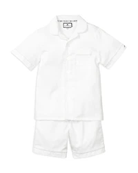 Petite Plume Boys' Classic White Short Set - Baby, Little Kid, Big Kid