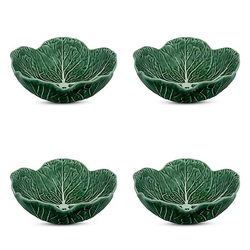 Bordallo Pinheiro Cabbage Cereal Bowl, Set of 4