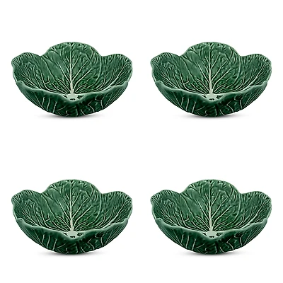 Bordallo Pinheiro Cabbage Cereal Bowl, Set of 4