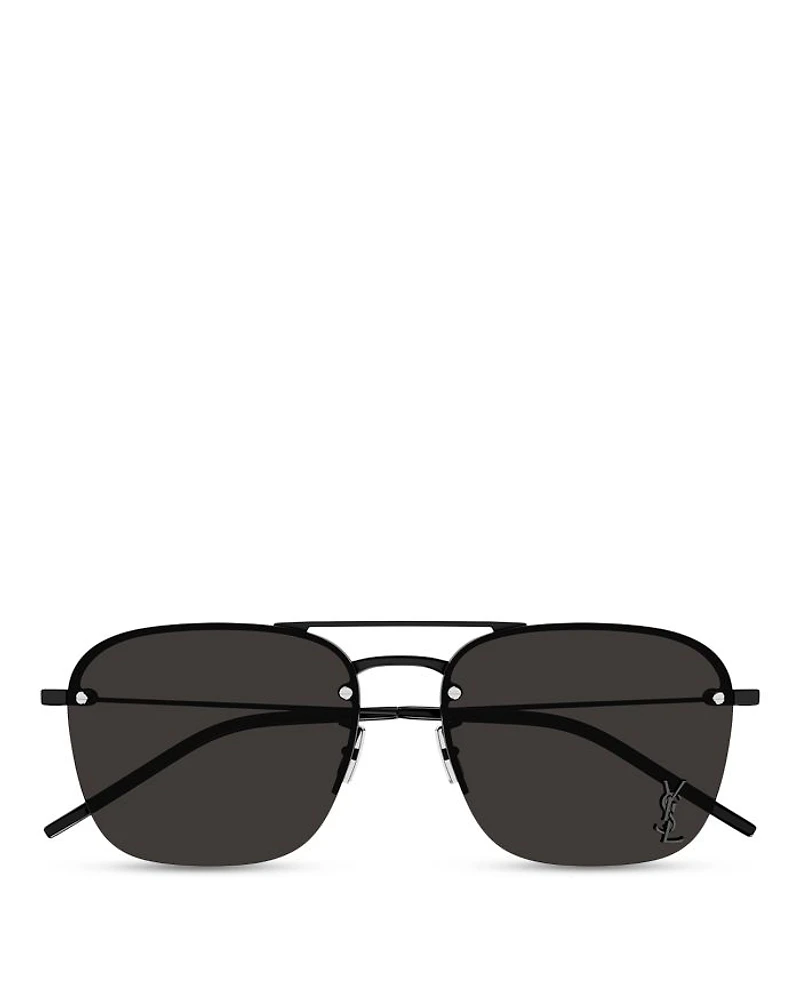 Monogram Pin Navigator Sunglasses, 59mm