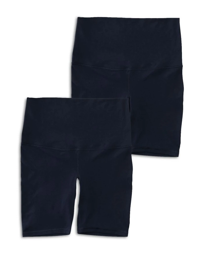 Maternity Biker Shorts, Pack of 2