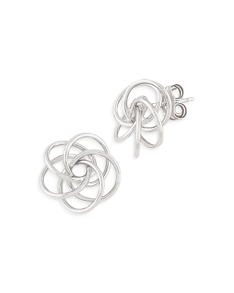 Bloomingdale's Fine Collection Sterling Silver Love Knot Stud Earrings