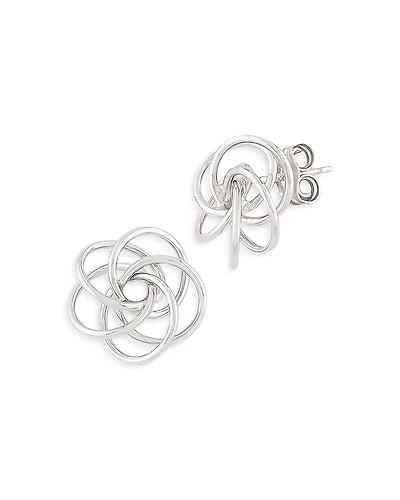 Bloomingdale's Fine Collection Sterling Silver Love Knot Stud Earrings