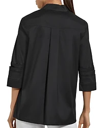 Pleated Sleeve Tunic Top