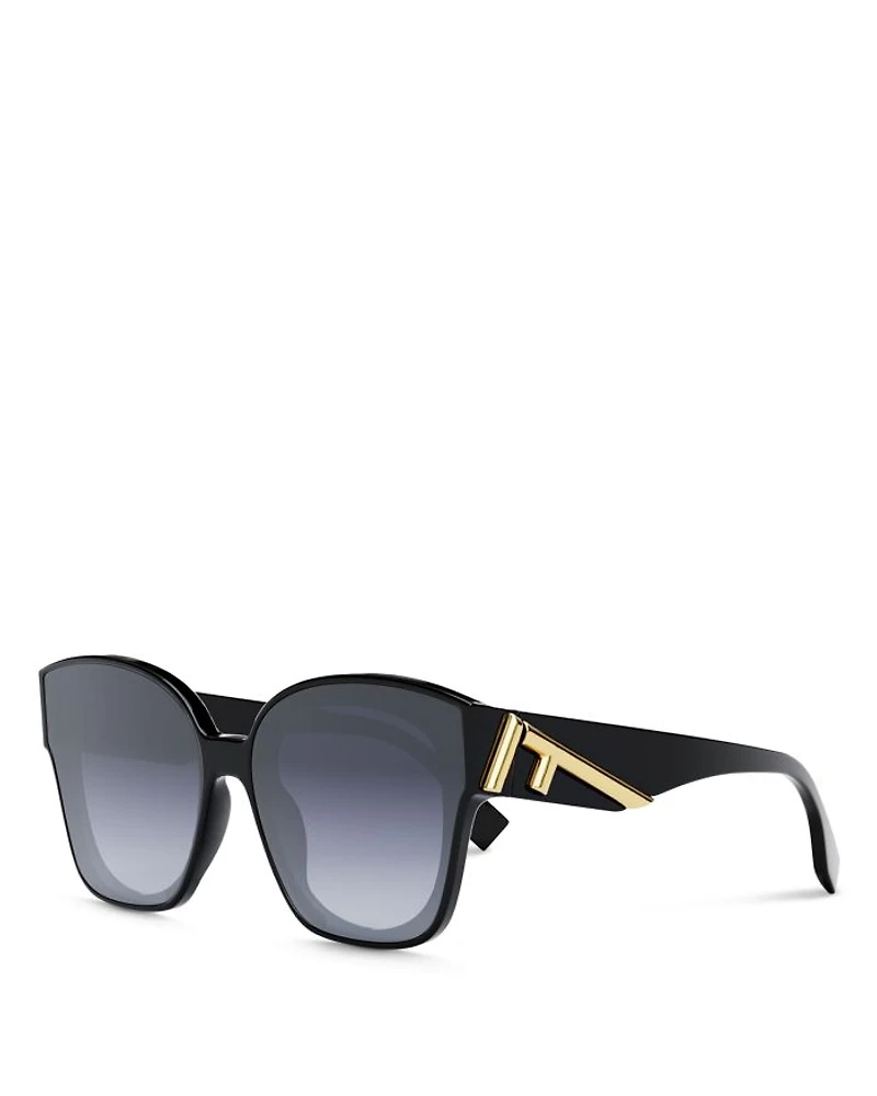 Fendi First Square Sunglasses, 63mm