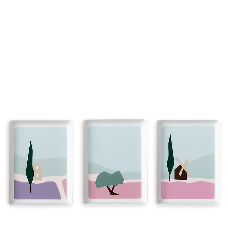 Degrenne Paris Destination Sud Rectangular Trays, Set of 3