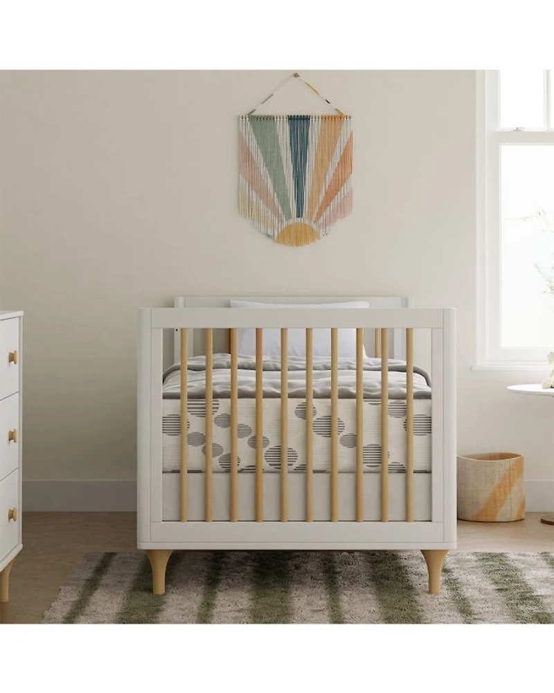 Lolly 4 in 1 Convertible Mini Crib and Twin Bed with Toddler Bed Conversion Kit