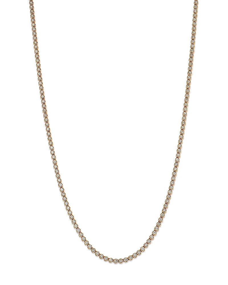 Bloomingdale's Fine Collection Diamond Crown Set Tennis Necklace