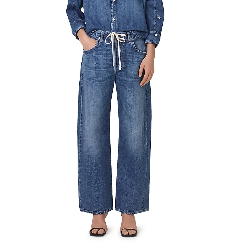 Citizens of Humanity Brynn Drawstring High Rise Wide Leg Jeans