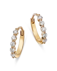 Bloomingdale's Fine Collection Diamond Mini Hoop Earrings