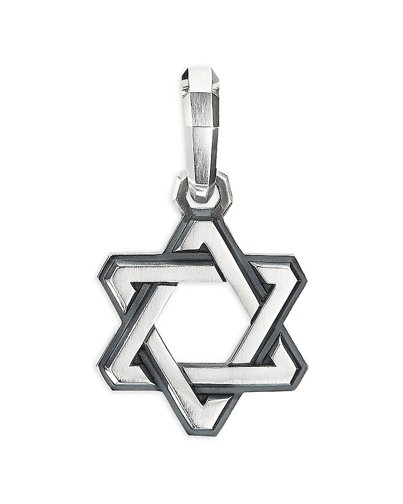 David Yurman Sterling Silver Deco Star of David Pendant