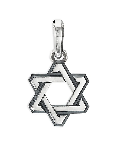 David Yurman Sterling Silver Deco Star of David Pendant