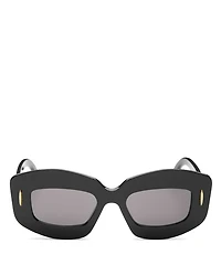 Chunky Anagram Rectangular Sunglasses, 49mm