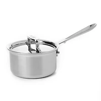 All Clad d5 Stainless Brushed Quart Sauce Pan with Lid