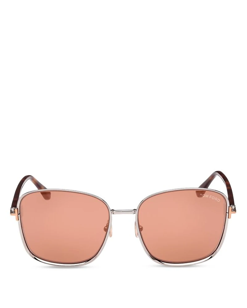 Fern Square Sunglasses, 57mm