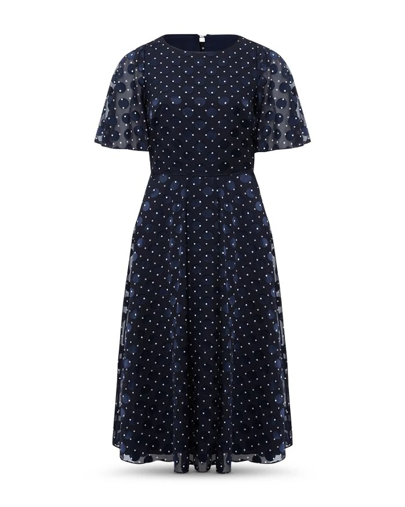 Ceira Flutter Sleeve Dress