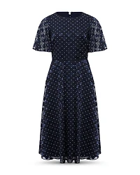 Ceira Flutter Sleeve Dress