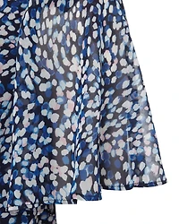Sadie Printed Flounce Hem Dress