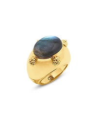 Capucine De Wulf Cleopatra Oval Labradorite Ring