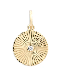 Adina Reyter 14K Yellow Gold Groovy Diamond Rays Pendant